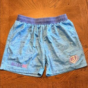 Patterned Blue Kids Shorts